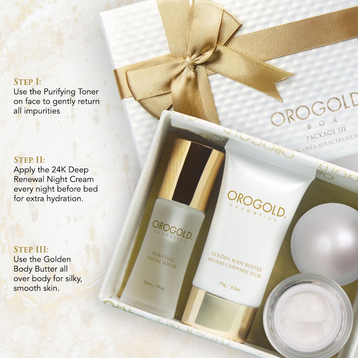 OROGOLD 24K Skincare Set (Treasure Box)