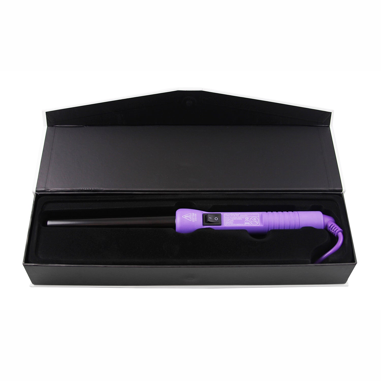 herstyler grande curls purple