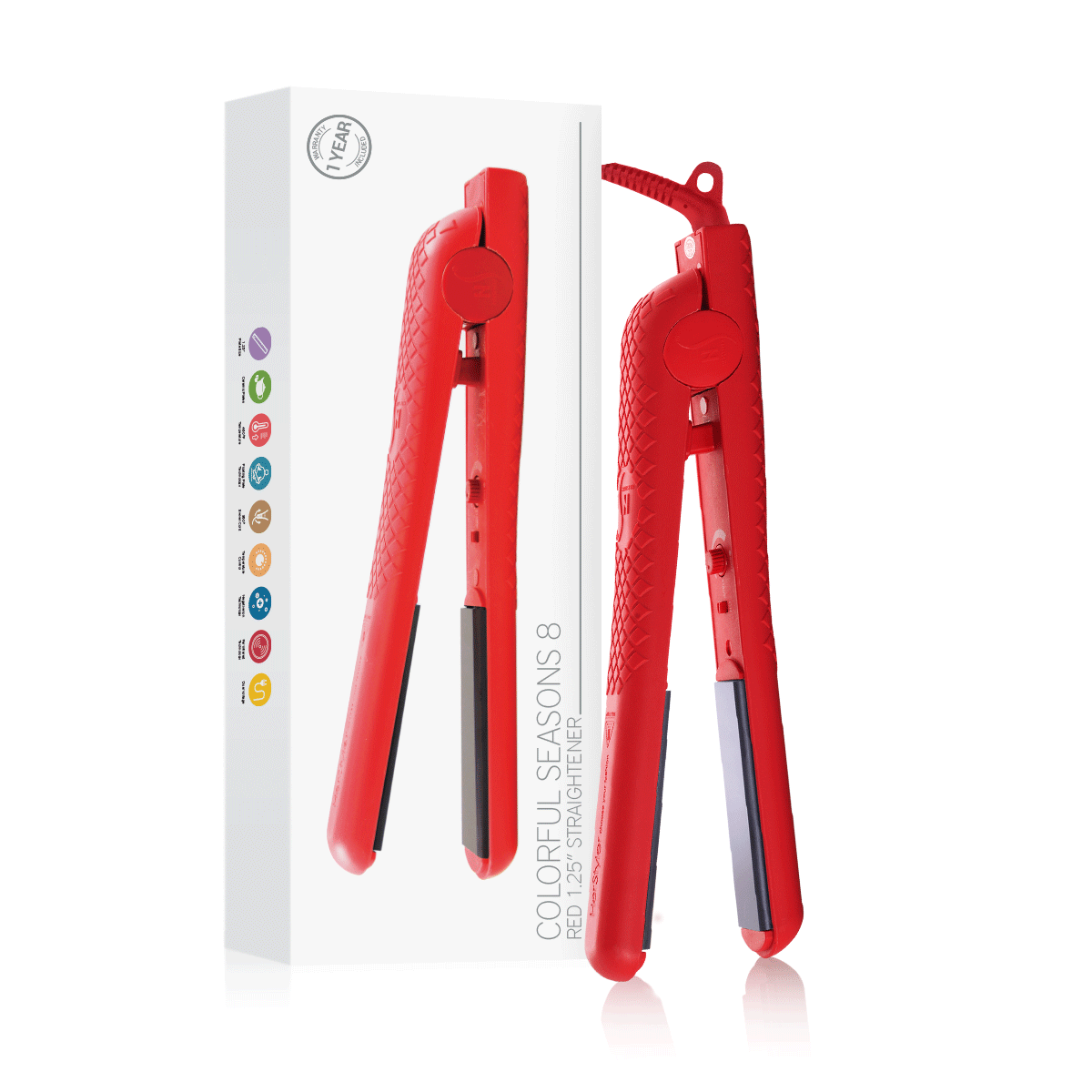 herstyler hair straightener red