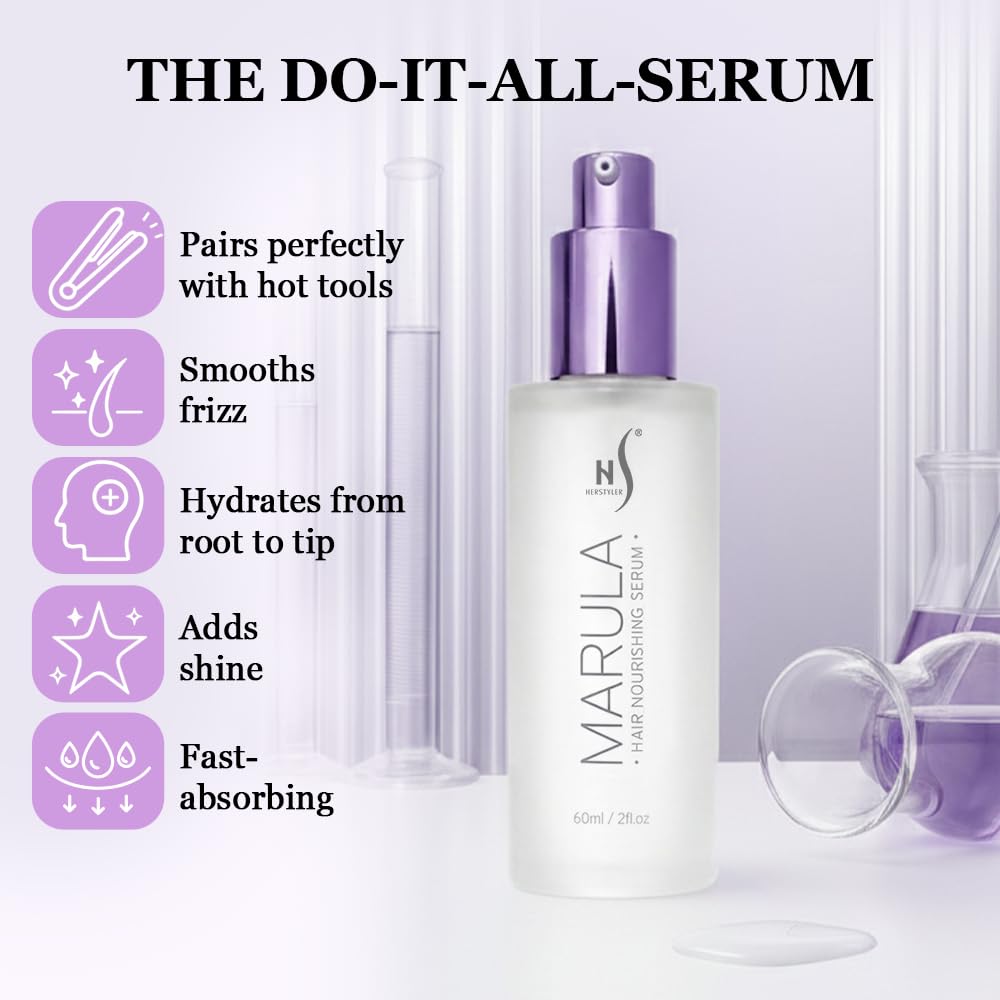 Herstyler Infinite Nourishing Hair Serum with Marula Hair Oil and Vitamin E