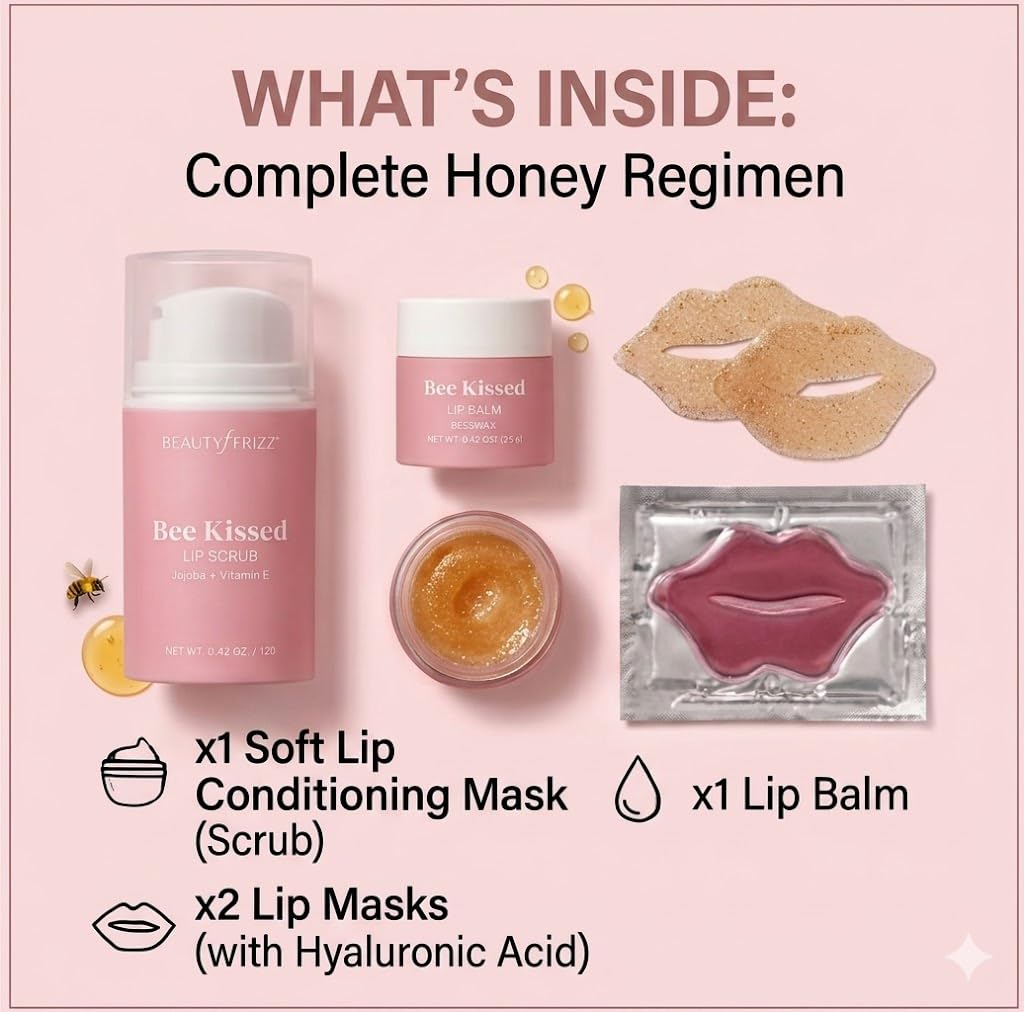BeautyFrizz Bee Kissed Lip Care 4-Piece Set