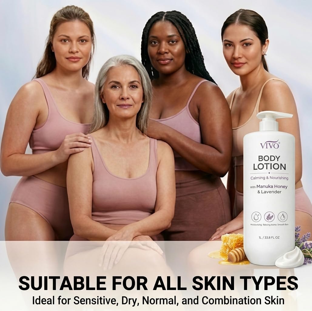 Vivo Per Lei Manuka Honey Oil Body Lotion - With Lavender - Case of 6