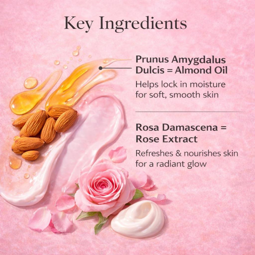 Vivo Per Lei Almond Oil Body Lotion - With Rose and Rosemary - Daily Moisturizer - 33.8 Fl. Oz