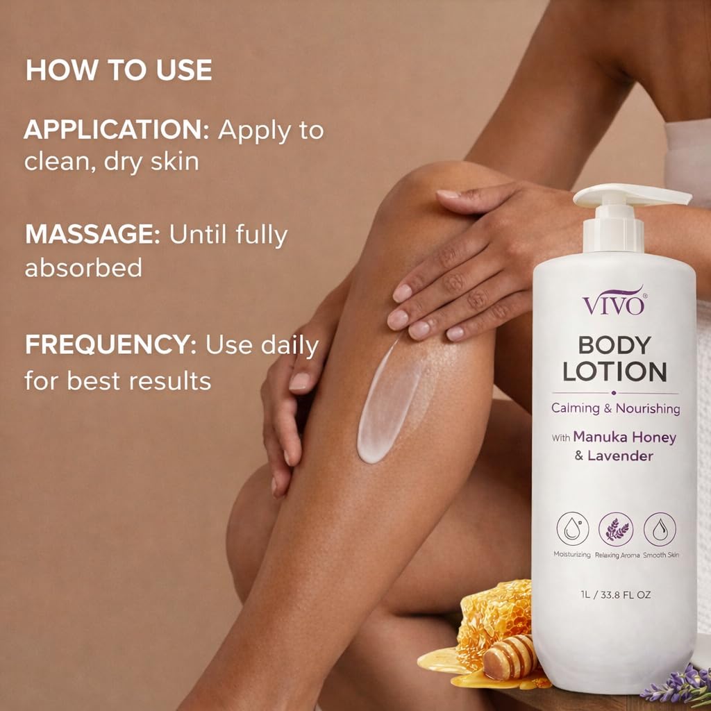 Vivo Per Lei Manuka Honey Oil Body Lotion - With Lavender - Case of 6