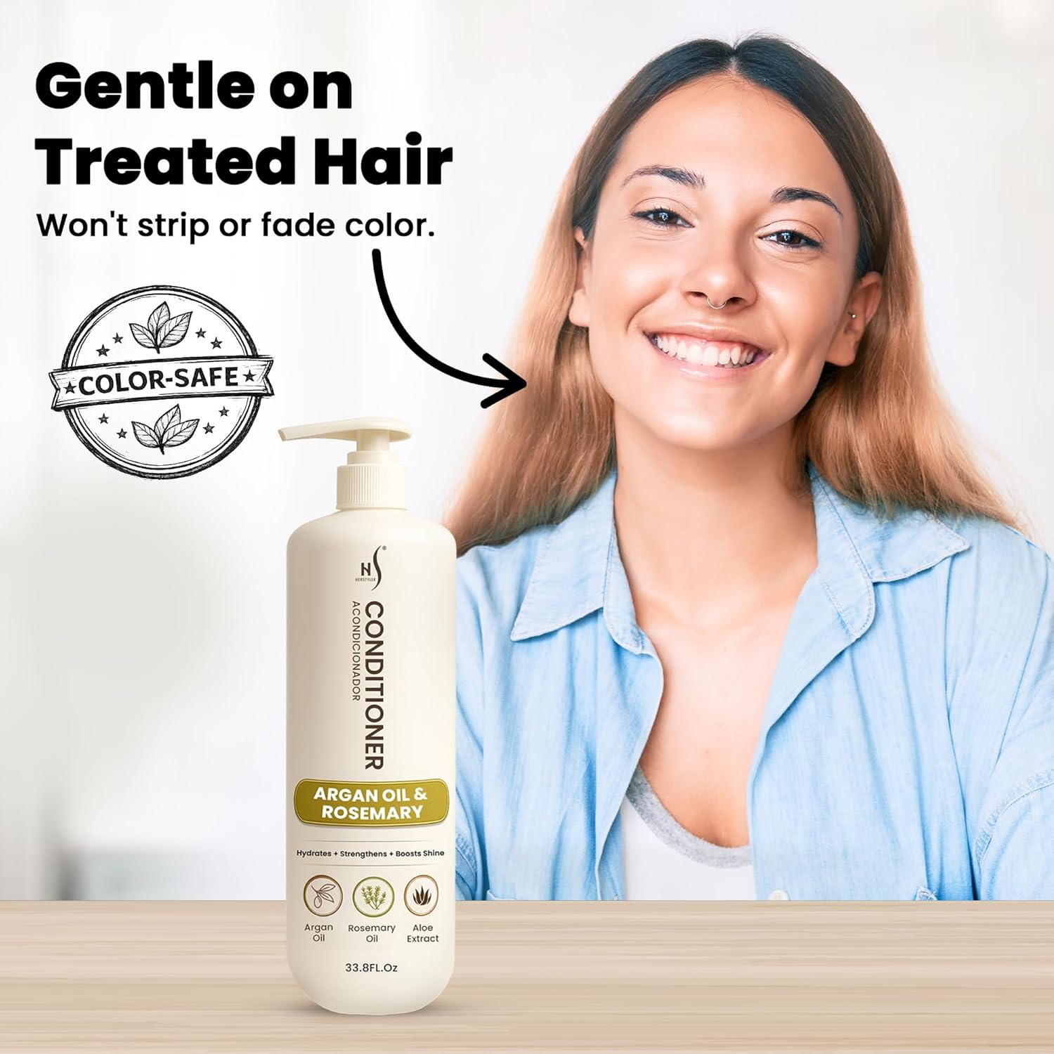 HerStyler Argan Oil Conditioner for Women - Case of 6