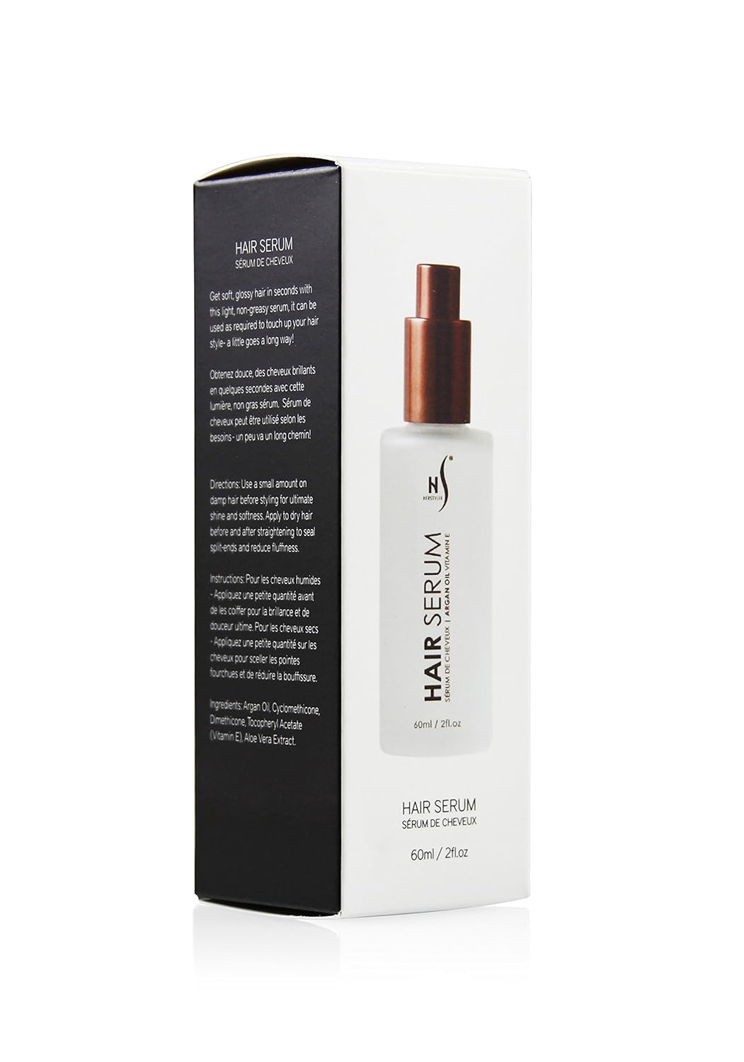 HerStyler Argan Oil Hair Serum for Shine and Smoothness - Pack of 4