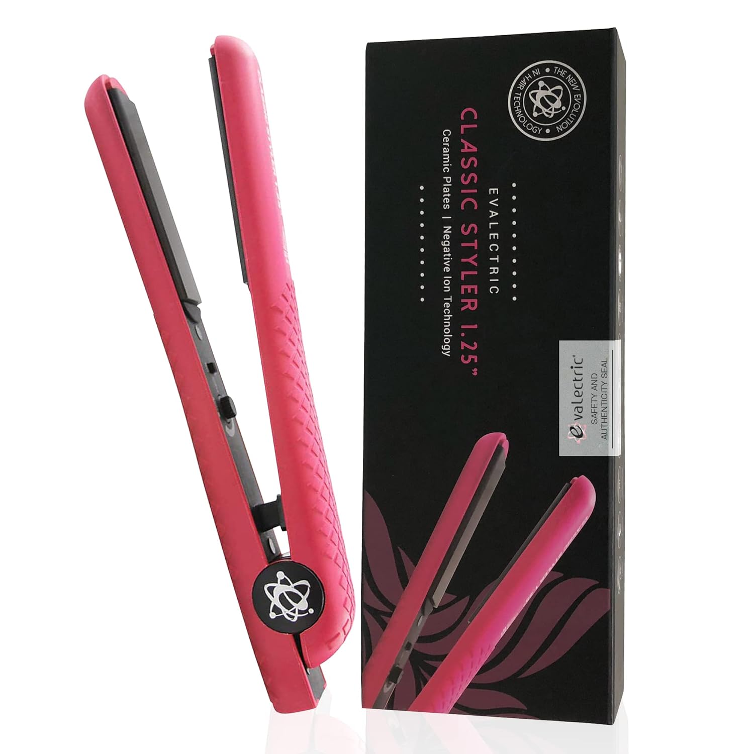 Evalectric CFS8 Ceramic Hair Straightener, Salon Quality - Pink