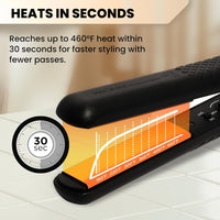 Herstyler Hair Ceramic Flat Iron Forever Straightening Ionic Glider 1.25"