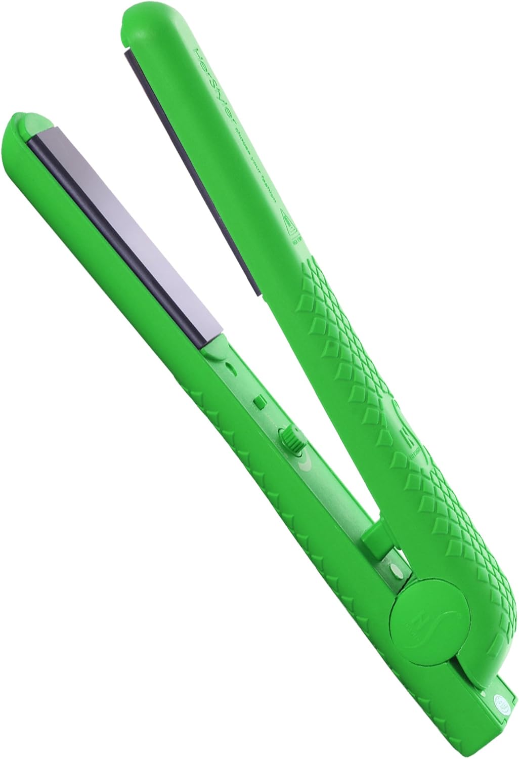 HerStyler Colorful Seasons Flat Iron for Smooth Sleek Hair - Green