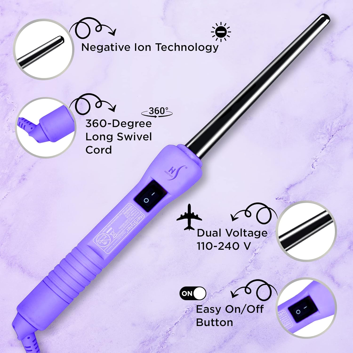Herstyler Baby Curls Curling Wand