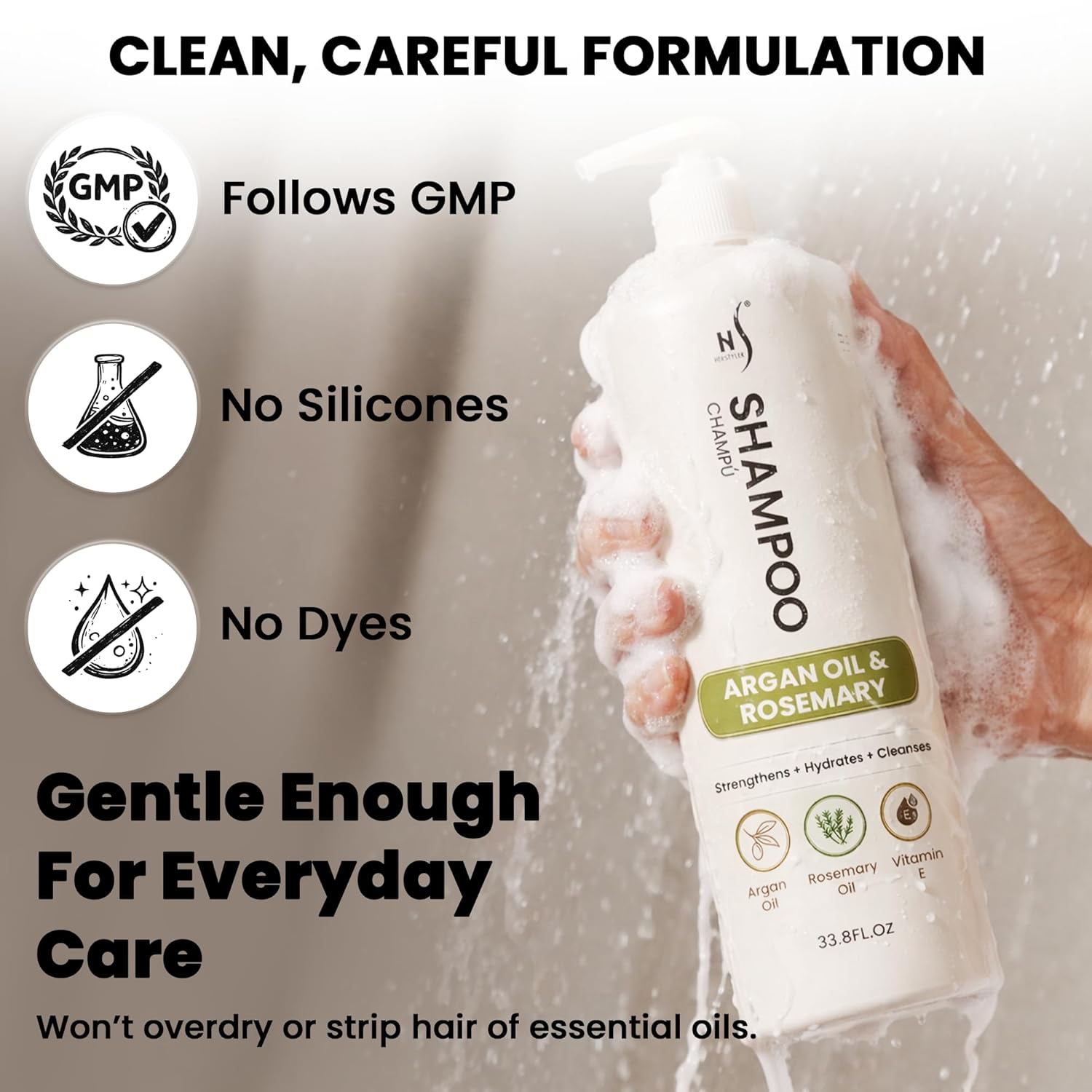 HerStyler Argan Oil Hair Shampoo for Dry Scalp - Case of 6