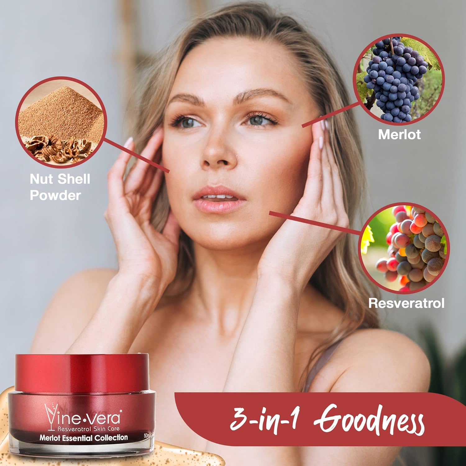 Vine Vera Merlot Refining Peeling, Anti Aging Face Peel