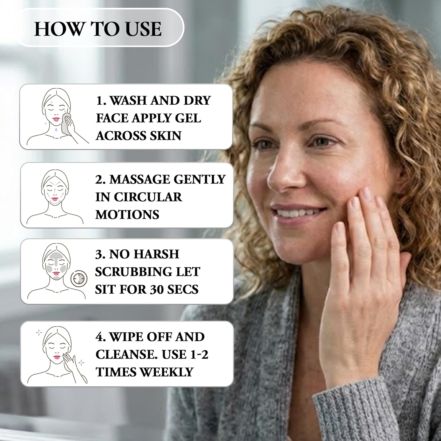 Vivo Per Lei Facial Peeling Gel Tube with Dead Sea Minerals - 2 Pack