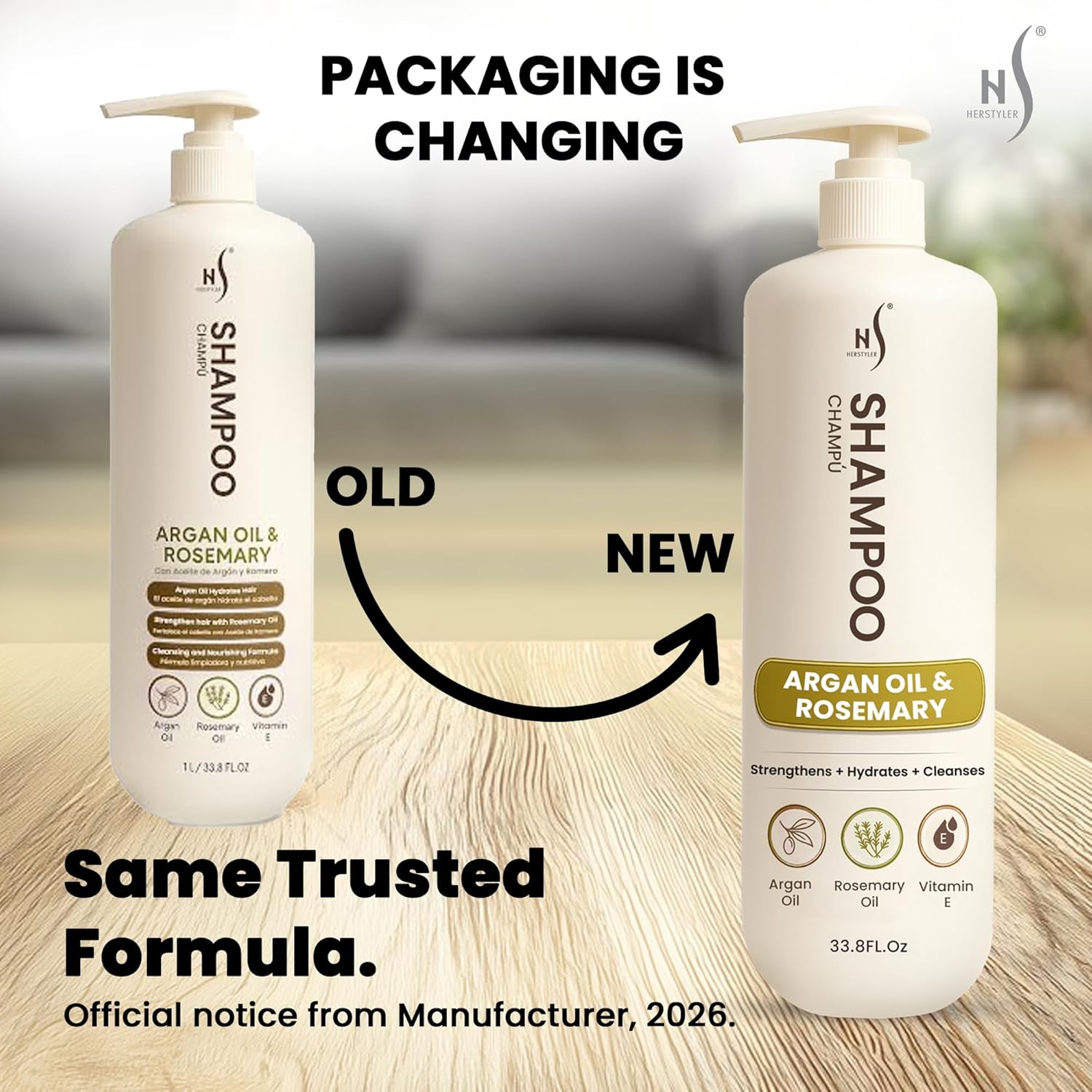 HerStyler Argan Oil Hair Shampoo for Dry Scalp - Case of 6