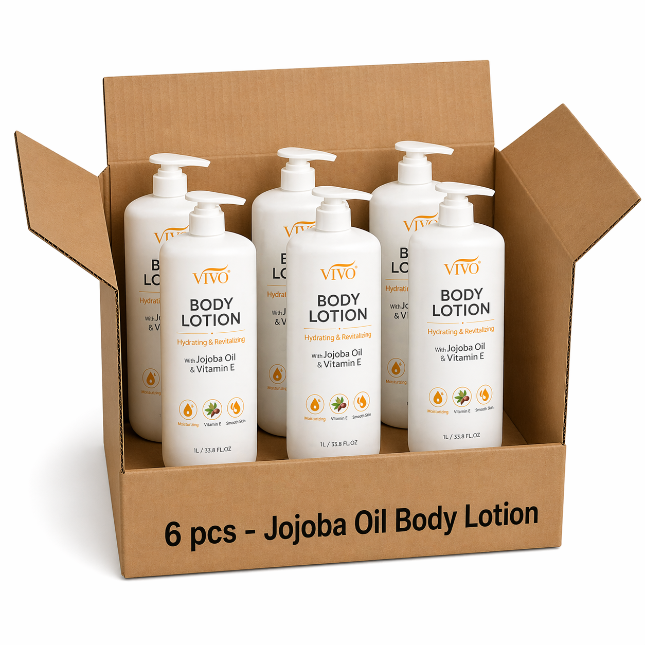 Vivo Per Lei Jojoba Oil Body Lotion - With Vitamin E - Case of 6