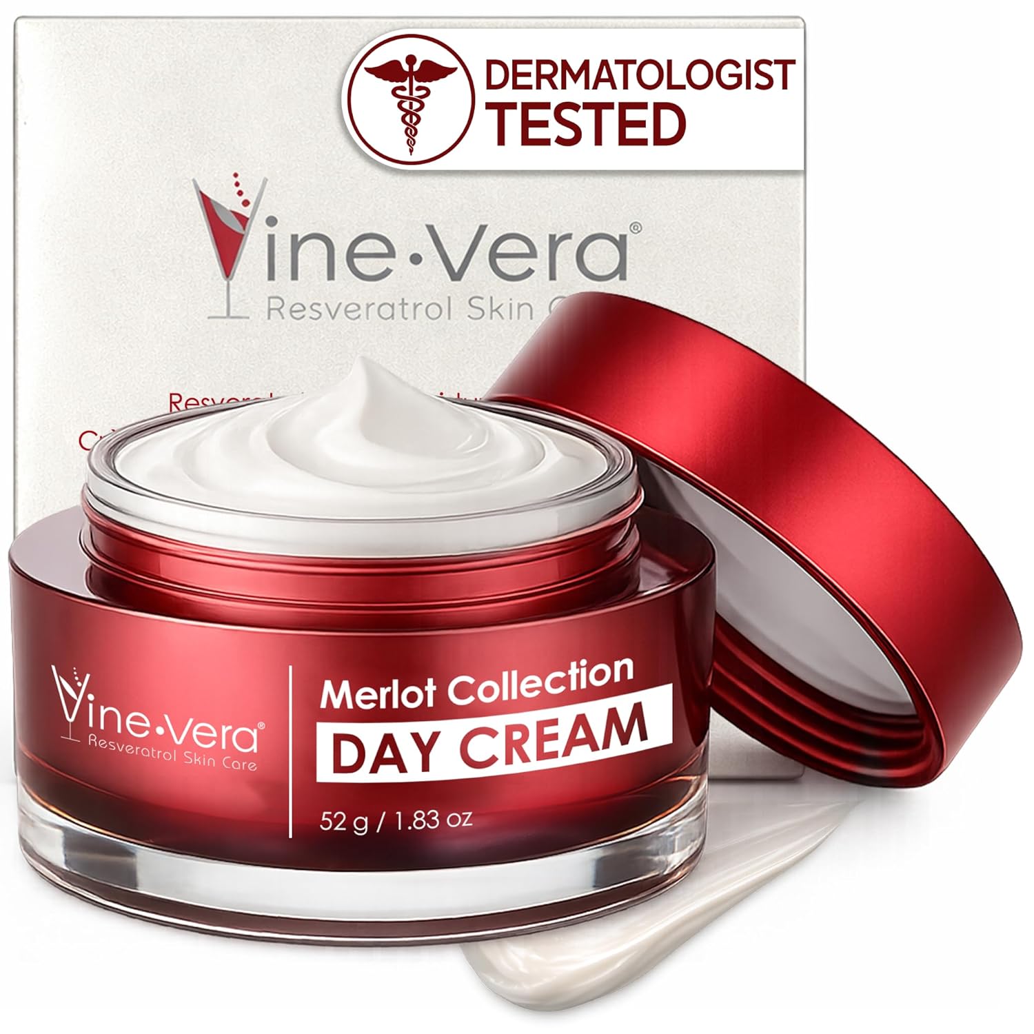 Vine Vera Merlot Moisture Day Cream for Face, Daily Moisture - 1.69 fl. oz