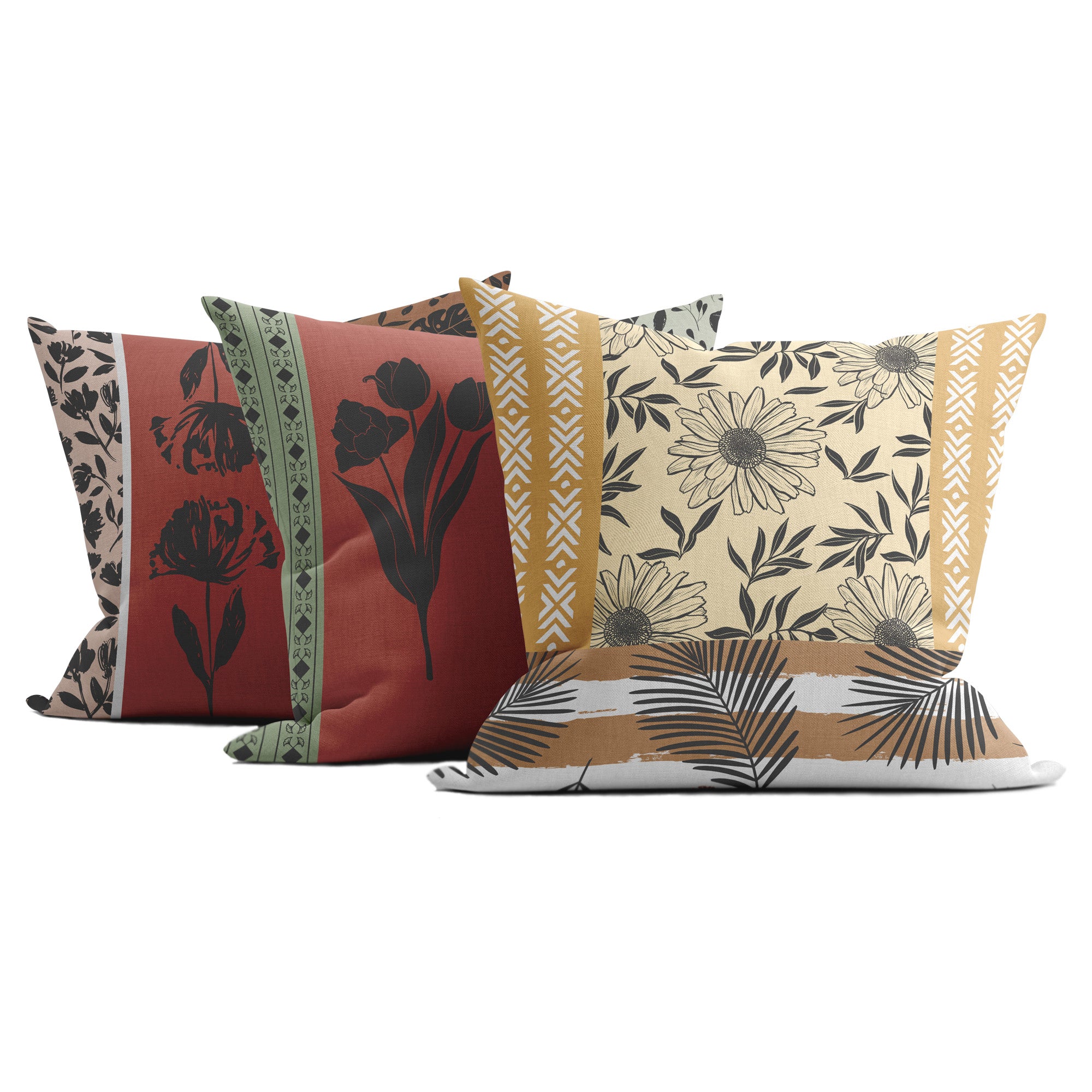 Spoils of Earth Floral Printed Pillow Cover