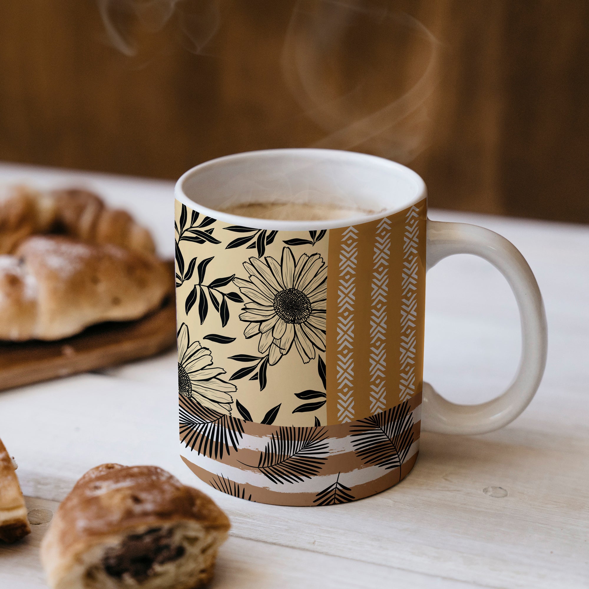 Spoils of Earth Floral Printed mug