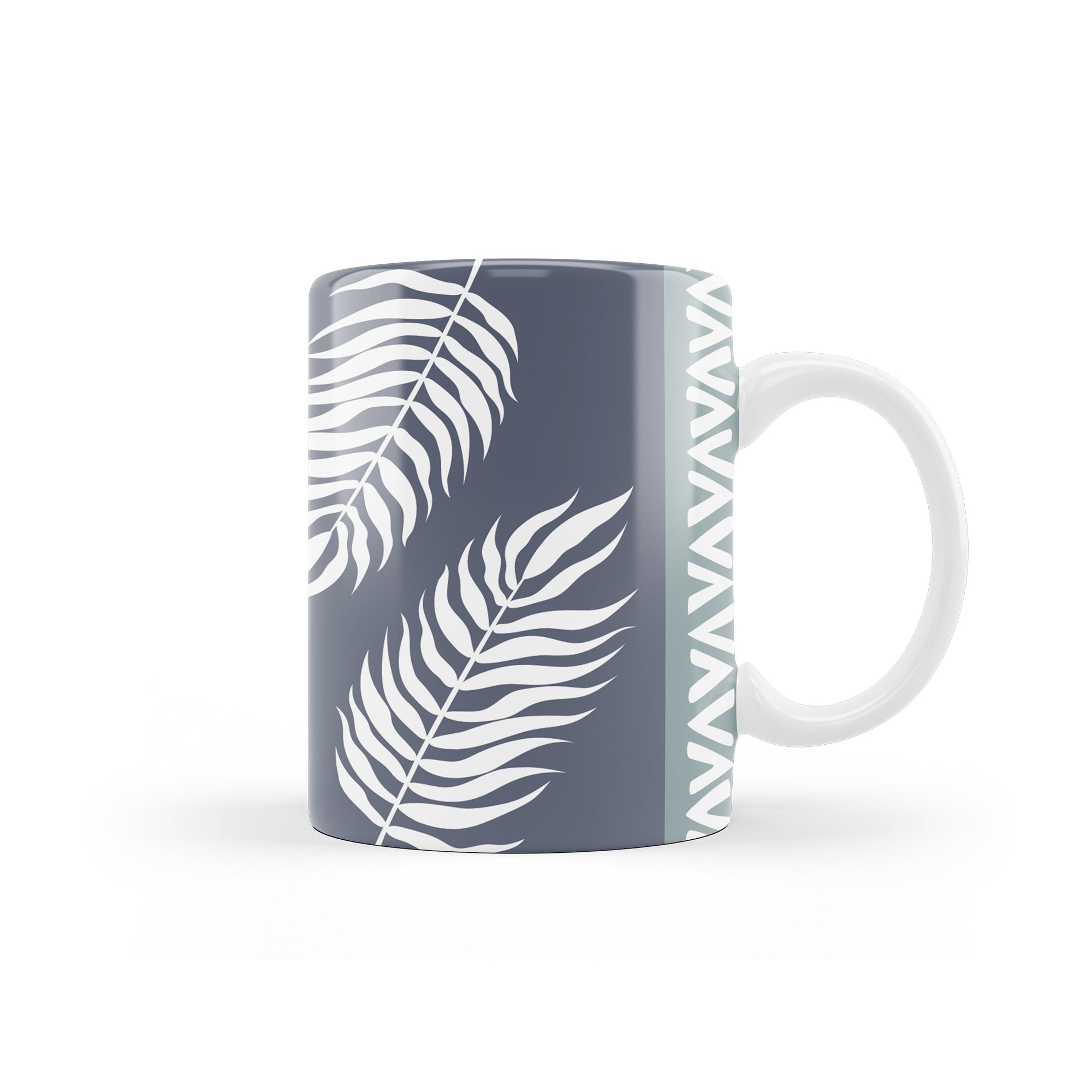 Feathers and Flowers Printed mug