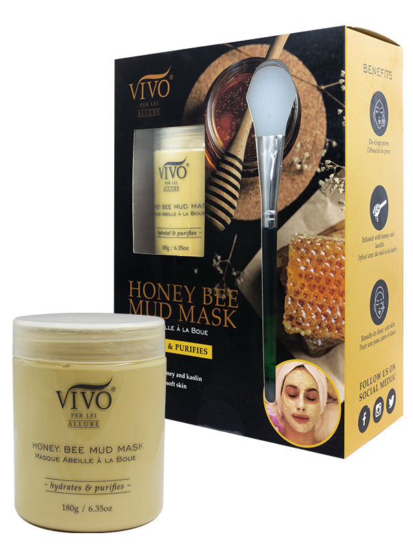 Vivo Per Lei Honeybee Mud Moisturizing Organic Detox Honey Facial Mask