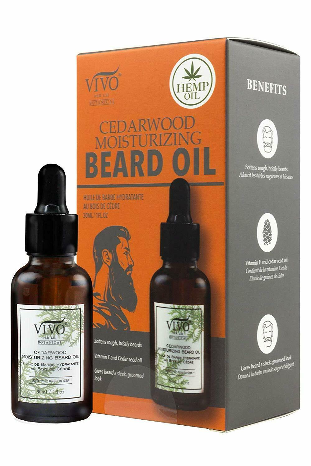 Vivo Per Lei Mustache Beard Growth Oil Serum Grow Facial Hair Mens Grooming