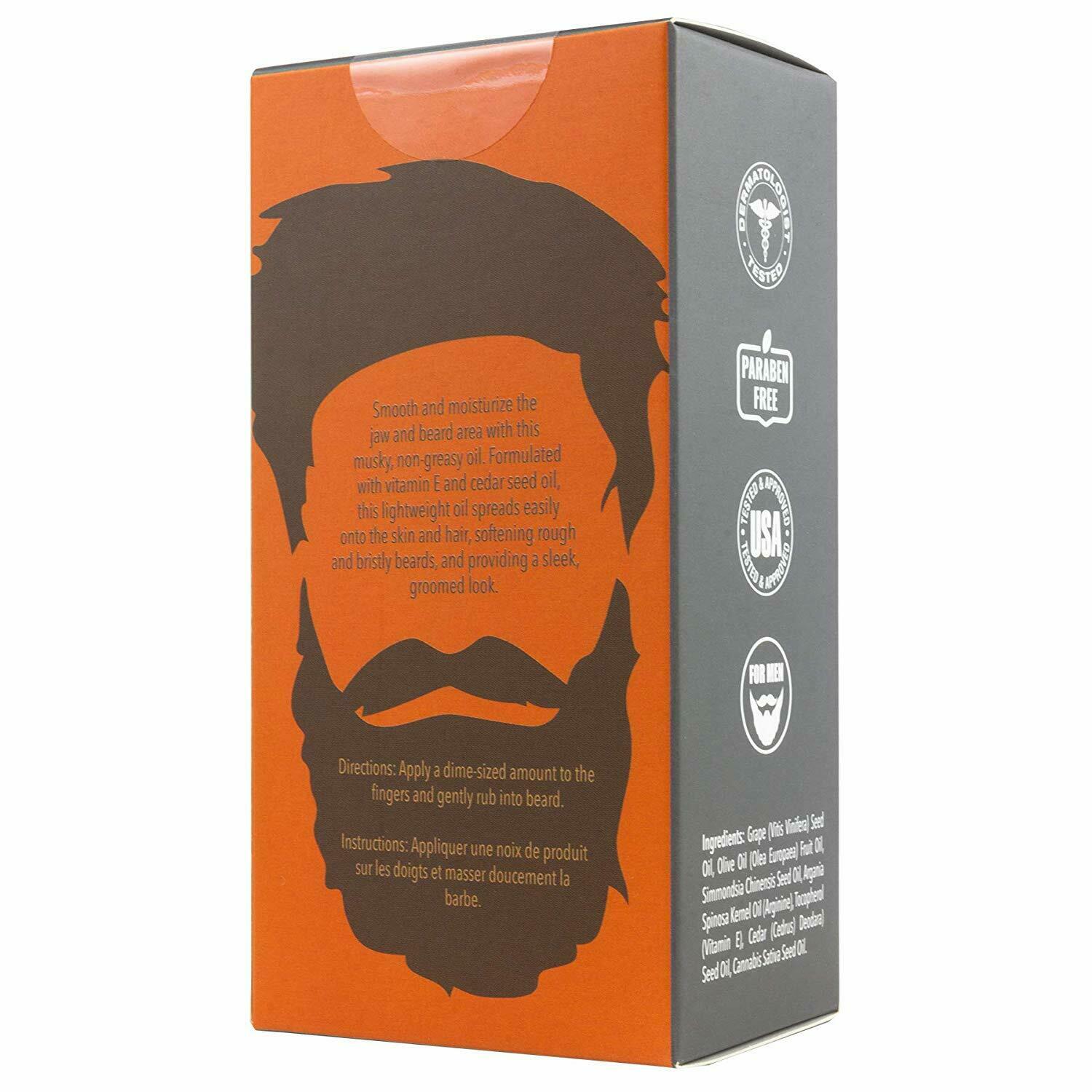 Vivo Per Lei Mustache Beard Growth Oil Serum Grow Facial Hair Mens Grooming