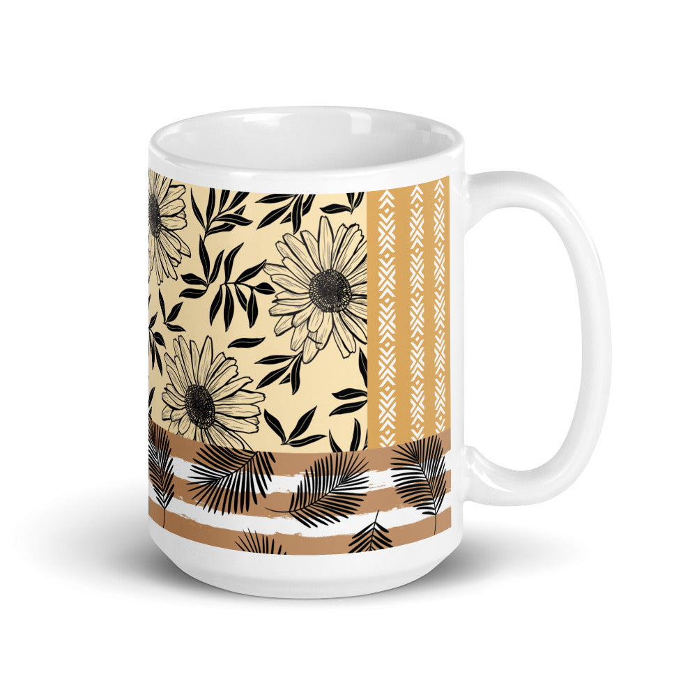 Spoils of Earth Floral Printed mug